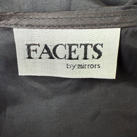 Vtg 90s Kitten Cat Print Tapestry Vest by Facets by Mirrors Women's Large - Picture 4 of 11